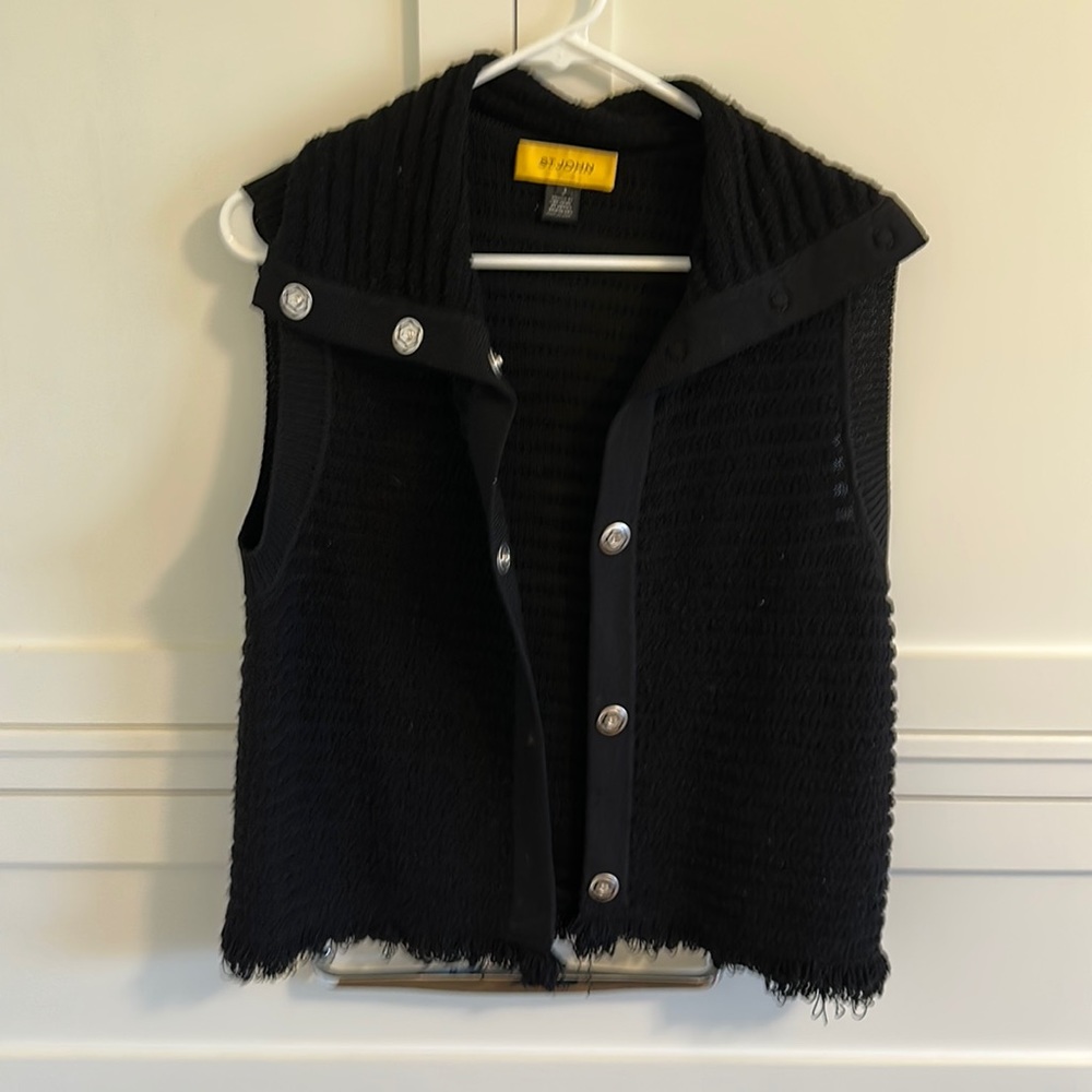 St.John vest black small very cute